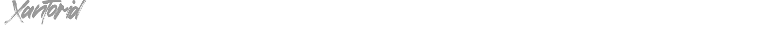 Xantorid font preview